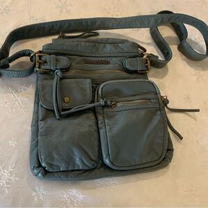NWOT Montana West Crossbody Bag Gunmetal Many Compartments Vegan Gorgeous
